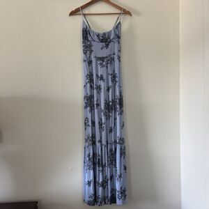 Francesca’s M Maxi Dress Floral Euro Summer Cottagecore Coquette Boho Corset